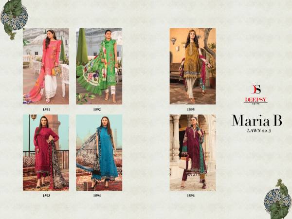 Deepsy Maria B Lawn 22 Vol 3 New Festive Wear Embroidery Pakistani Salwar Suits Collection